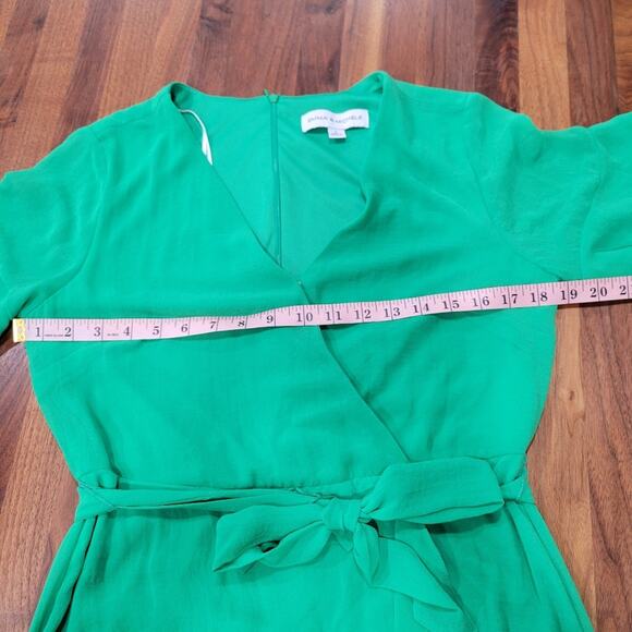 Emma & Michele Faux Wrap Surplice Neckline Midi Dress Size 6 - Picture 10 of 11